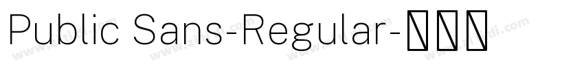 Public Sans-Regular字体转换